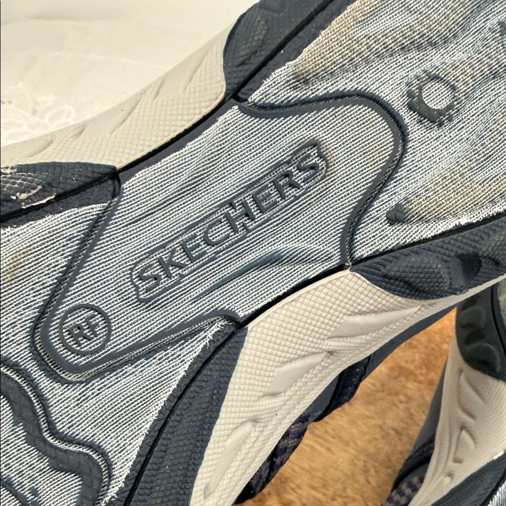 Skechers Shoes Wm 9.5 Reggae Fest 2.0 Happy Getaway Navy Blue Sneakers - Picture 9 of 11